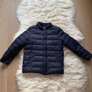 Jacadi Lightweight Quilted Down Jacket in Navy Size 8